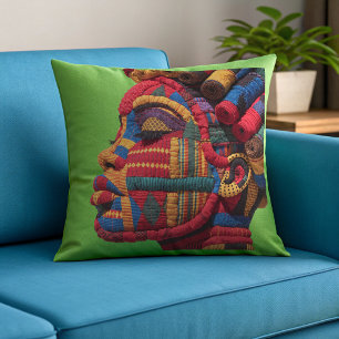 Celebrating Colourful Black Women Throw Pillow