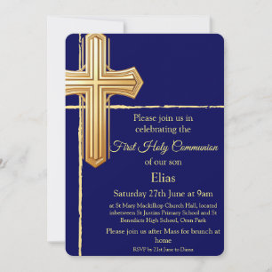 Celebrating Faith & Family (First Holy Communion) Invitation