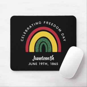 Celebrating Freedom Day Juneteenth 1865 Rainbow Mouse Pad
