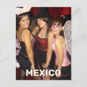 Celebrating Halloween In Mexico  Postcard