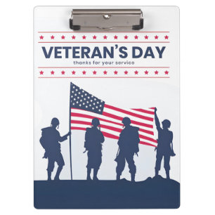 Celebrating Heroes of America – Veterans Day 2025 Clipboard