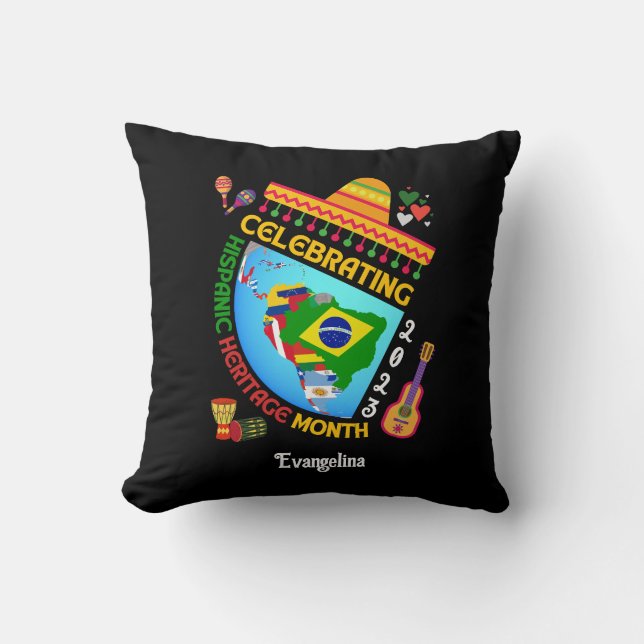 Celebrating HISPANIC HERITAGE MONTH Cushion (Front)