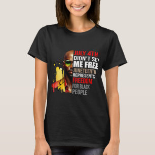 Celebrating Juneteenth 1865 Independence Day Black T-Shirt