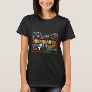 Celebrating Juneteenth African Freedom 1865 Men Wo T-Shirt