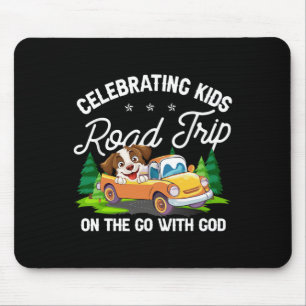 Celebrating Kids Road Trip On The Go With God Vbs Mouse Pad