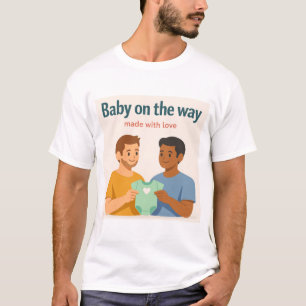 Celebrating LGBTQ two men becoming parents T-Shirt
