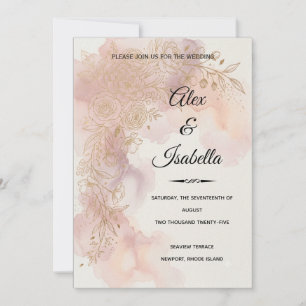 Celebrating Love — Alex & Isabella Invitation