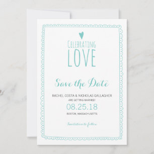 Celebrating Love Wedding Invitation