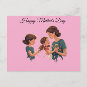 Celebrating Mother's Day Postcard
