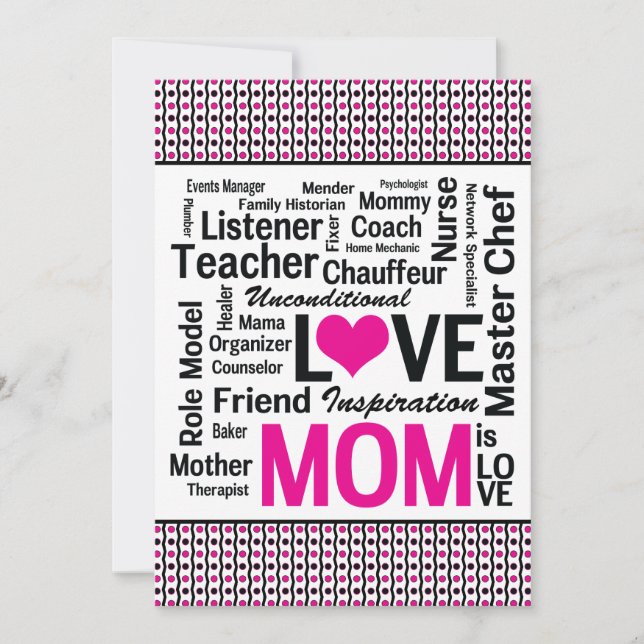 Celebrating Mum - Mother's Day or Mum's Birthday Invitation (Front)