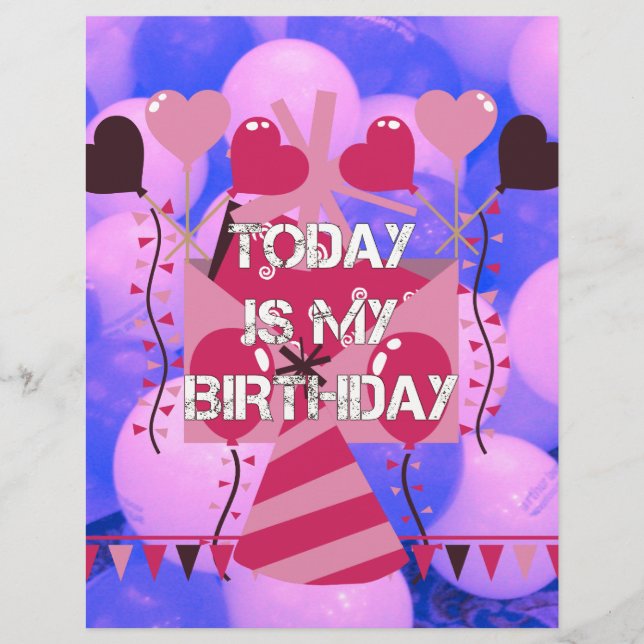 Celebrating My Joyous Birthday Blessings (Front)