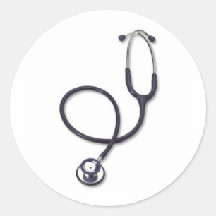 Celebrating nursing and medicine classic round sticker