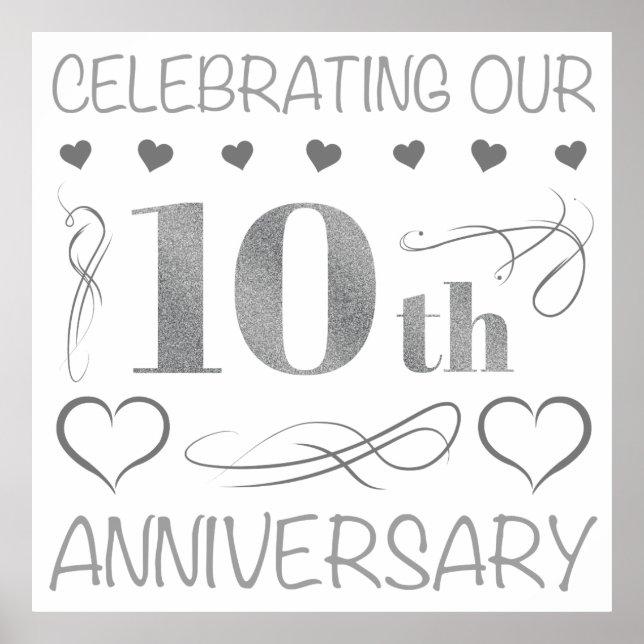 Celebrating Our 10th Anniversary Poster (Front)