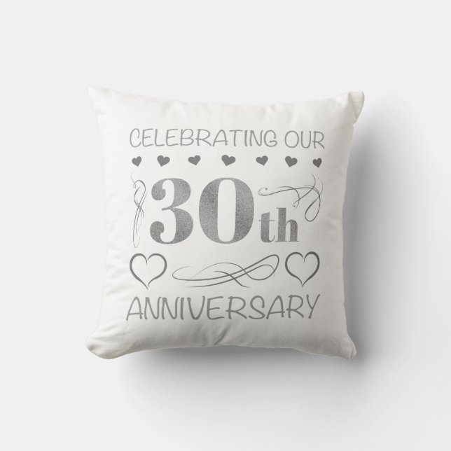 Celebrating Our 30th Anniversary Cushion (Front)