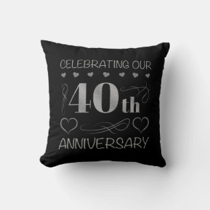 Celebrating Our 40th Anniversary Cushion