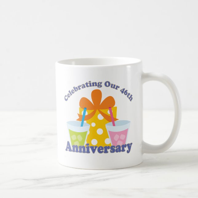 Celebrating Our 46th Anniversary Gift Coffee Mug (Right)