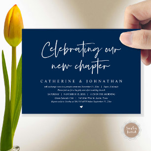 Celebrating Our New Chapter, Elopement Brunch Invitation
