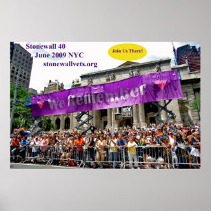 Celebrating Stonewall at the NYC Main Library Poster