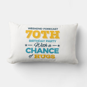 celebrating the 70th birthday lumbar cushion