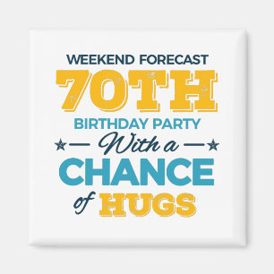celebrating the 70th birthday magnet