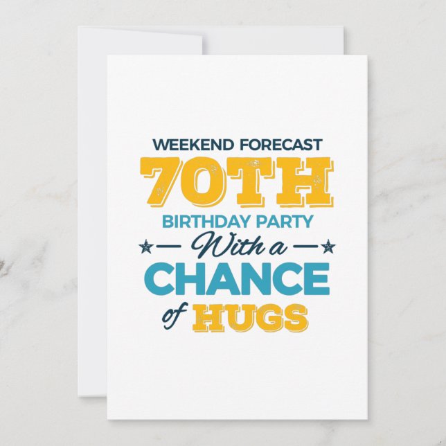 celebrating the 70th birthday save the date (Front)