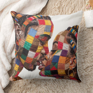 Celebrating The Art of Quilting Throw Pillow
