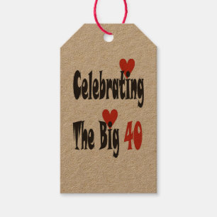 Celebrating The Big 40 Gift Tags