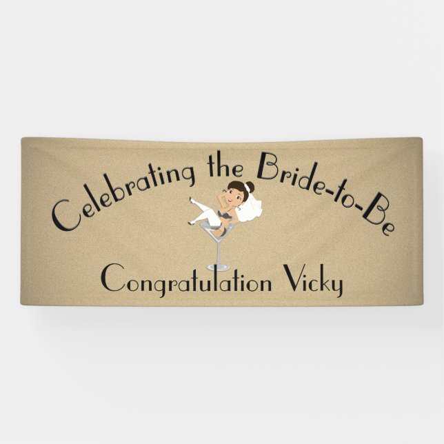 Celebrating the Bride to Be Shower / Party Banner (Horizontal)