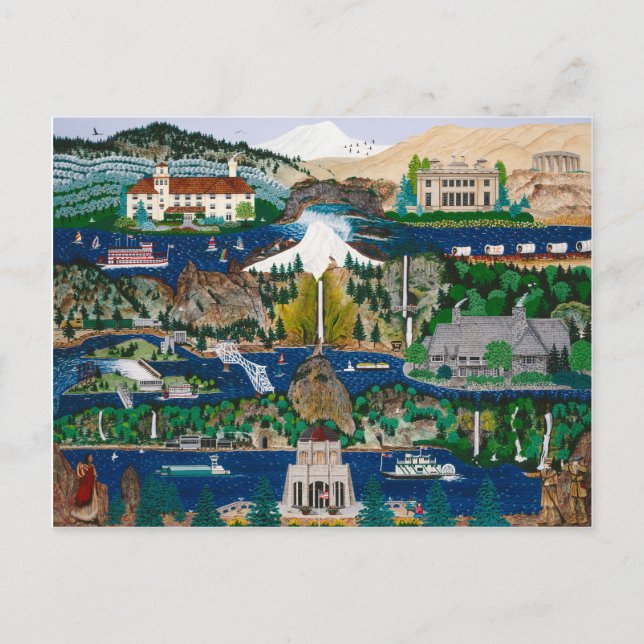 Celebrating the Columbia River Gorge Postcard (Front)