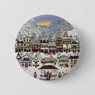 Celebrating the Holidays in Leavenworth 6 Cm Round Badge