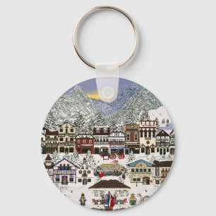 Celebrating the Holidays in Leavenworth Key Ring