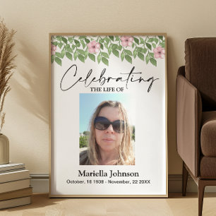 Celebrating the life 16x20  Funeral Poster
