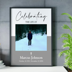 Celebrating the life 16x20 Funeral Poster