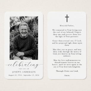 Celebrating the Life Funeral Photo Catholic Prayer