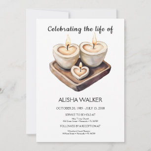 Celebrating the life Invitation, Memorial Service Invitation
