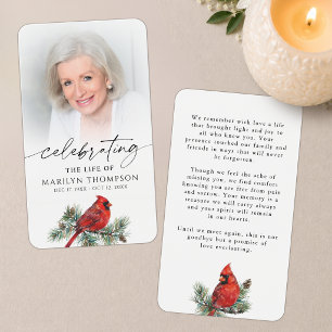 Celebrating the Life of Cardinal Prayer Card