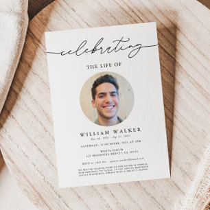 Celebrating The Life Photo Celebration Of Life  Invitation