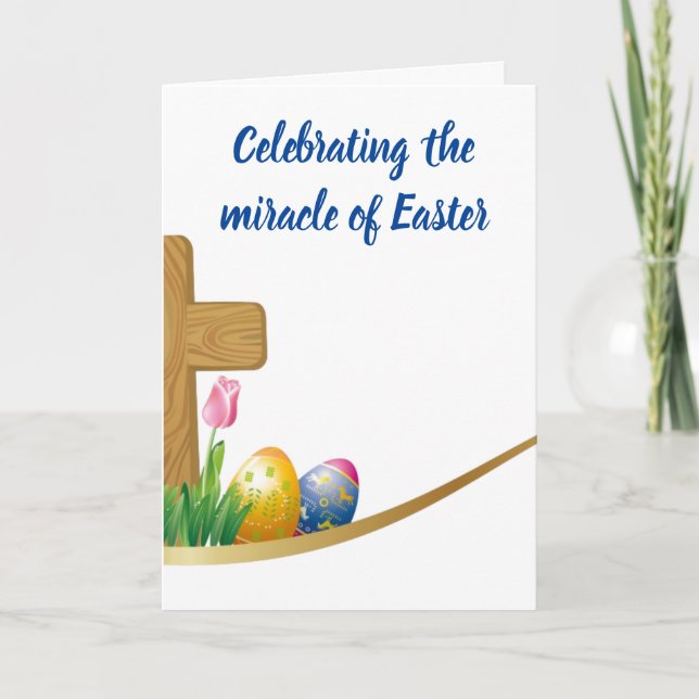 **CELEBRATING THE MIRACLE OF EASTER** CARD (Front)