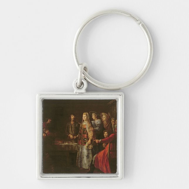 Celebrating the Wedding Agreement, 1777 Key Ring (Front)