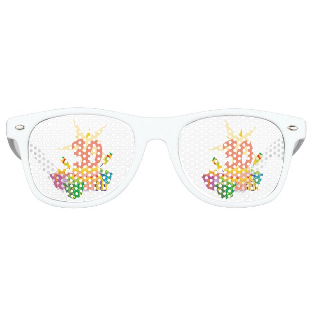 celebrating thirty years young retro sunglasses (Front)