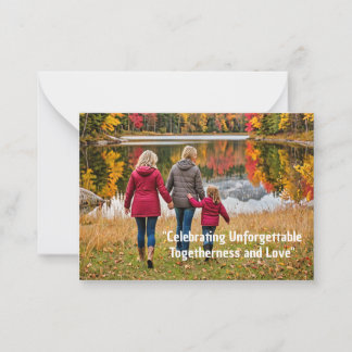 Celebrating Unforgettable Togetherness and Love Card