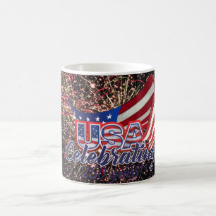 celebrating USA 250 stars and stripes mug