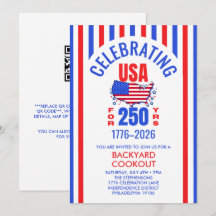 Celebrating USA 250 Years BBQ Cookout July 4th