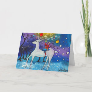 Celebrating Winter Reindeer Christmas Card