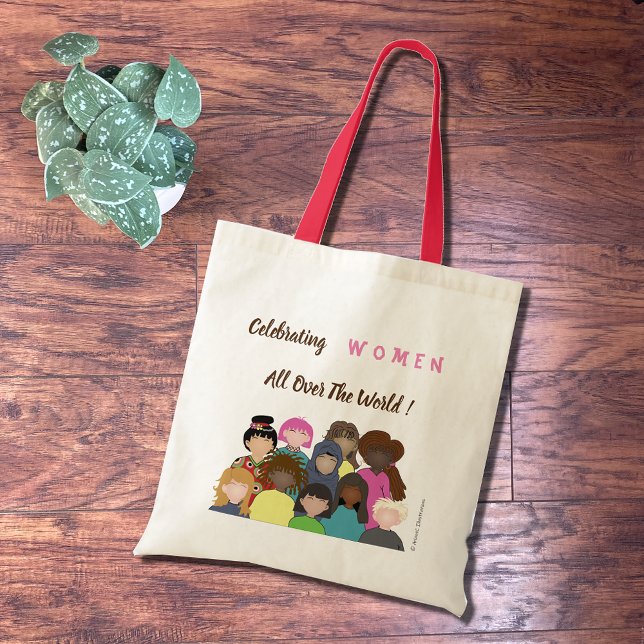 Celebrating women all over the world tote bag (Creator Uploaded)