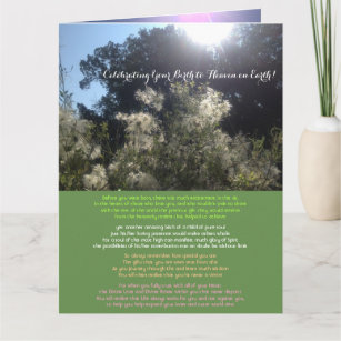 Celebrating Your Birth to Heaven on Earth Card