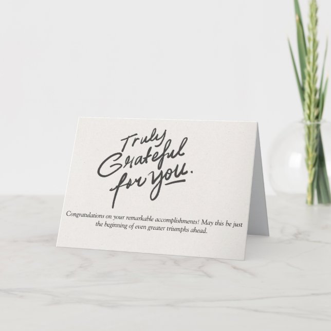 Celebrating Your Remarkable Achievements Card (Front)