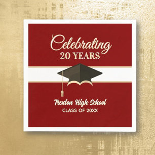 Celebration! 20 Year Class Reunion Napkin