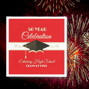 Celebration! 50 Year Class Reunion Napkins