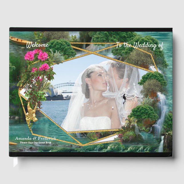 Celebration at the Magical Fantasy Lake Guest Book (Front)